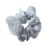 Dual-Tone Satin & Mesh Fabric Hair Scrunchie (1 Pc) - Image 5