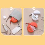 Plastic Round Multi-Purpose Empty Storage Box with Keychain (1 Pc) - Image 3