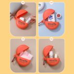 Plastic Round Multi-Purpose Empty Storage Box with Keychain (1 Pc) - Image 4