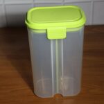Plastic 2 Sections Air Tight Transparent Food Grain Cereal Storage Container (2 ltr) - Image 8
