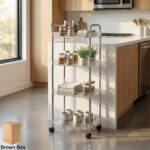 4 Layer Multipurpose Storage Trolley with Wheels