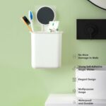 Wall Mounted Plastic Toothbrush Holder with Adhesive Installation (2 Pc) - Image 7