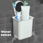 Wall Mounted Plastic Toothbrush Holder with Adhesive Installation (2 Pc) - Image 8