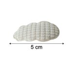 Premium Padded Cloud Shape Hair Clips Set (4 Pc) - Image 6