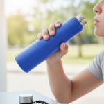 Classic Stainless Steel Water Bottle Blue Color (1000 ML, 1 Piece) - Image 7