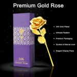 Luxury Decorative Gold Plated Artificial Golden Rose with Premium Box - Image 3